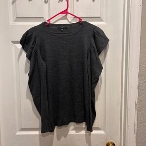 Mystree Women's Gray Soft‎ Sweater Top Size Large Whimsigoth Career Party